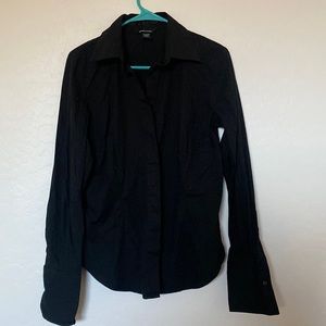Black long sleeve colored blouse